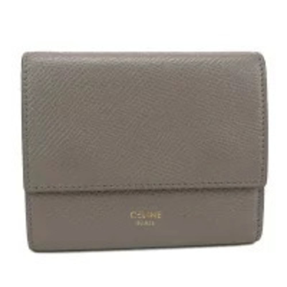 Celine Trifold Wallet Compact Gray